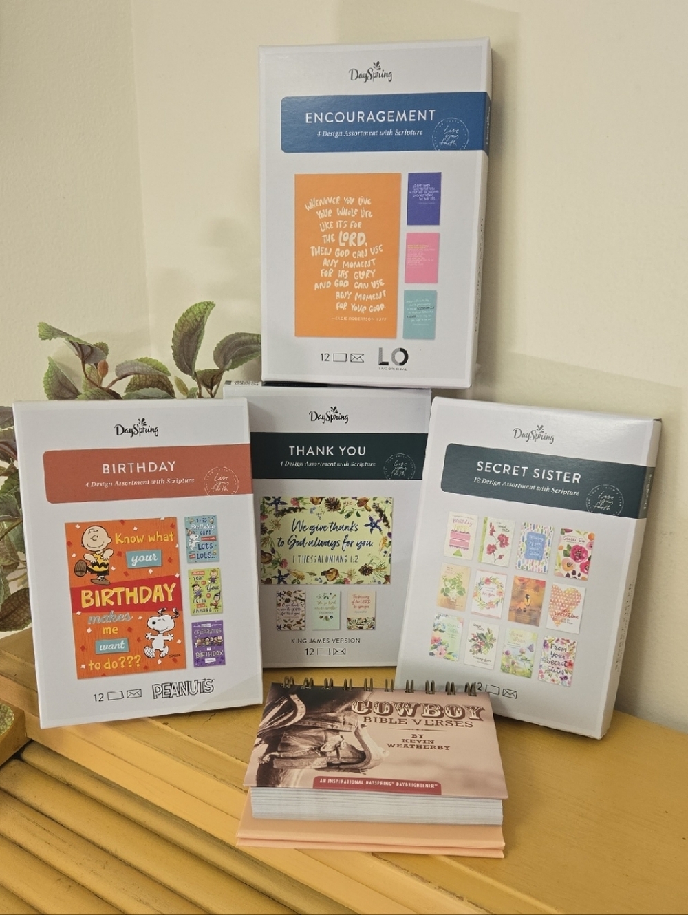 4 Boxes Of DaySpring Greeting Cards And 1 Flip Calendar